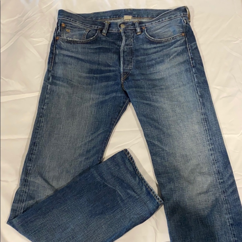 RRL selvage straight leg jean